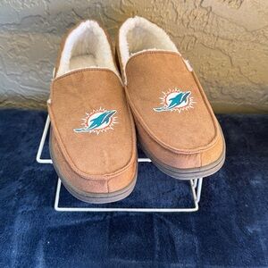 NEW Miami Dolphins Shoes Moccasins Outdoor Indoor Slippers Foco NWOT